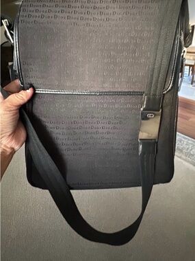 Dior Black Monogram UNISEX  Messenger Bag